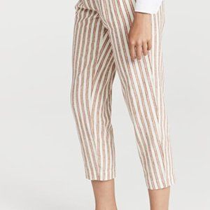 Madewell | Linen-cotton track trousers | Orange Stripe | L